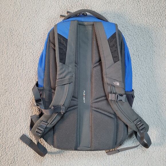 The North Face Backpack Gray Blue Groundwork Flexvent Laptop Outdoor Hiking 29L - Picture 3 of 14